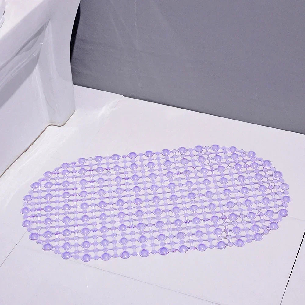 Non-Slip Bathtub & Shower Mat with Suction Cups – PVC Massage Bath Mat, Waterproof Bathroom Safety Rug (38 × 68 cm)
