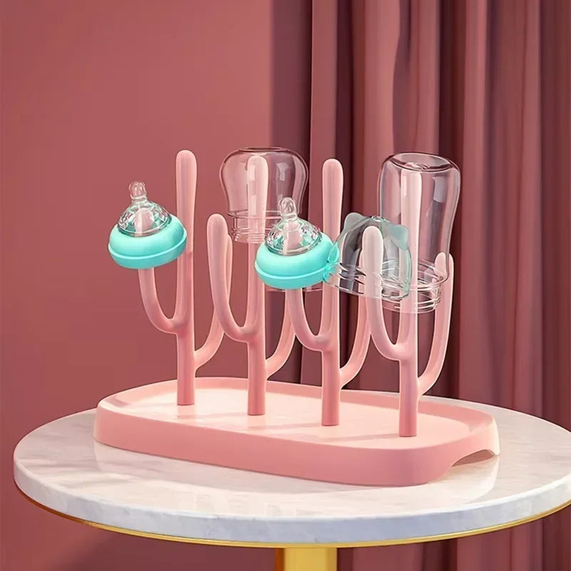 Baby Bottle Drying Rack – Portable PP Bottle Drain Rack for Baby Bottles, Cups, Pacifiers & Feeding Accessories