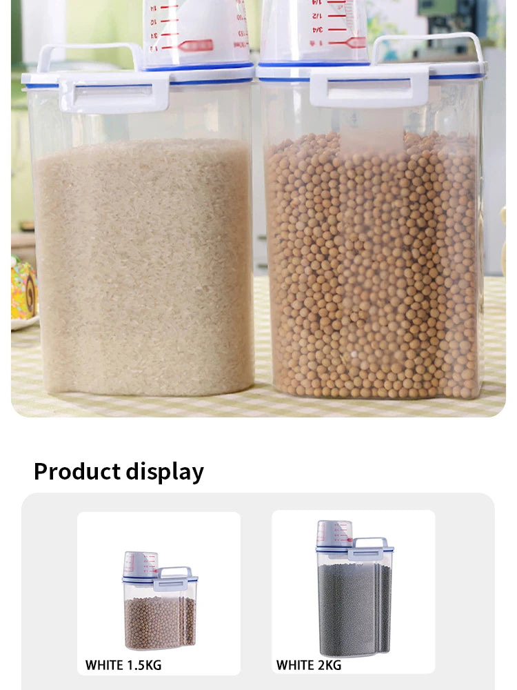 Contenedor premium para alimentos de mascotas con cierre hermético - Duradero, gran capacidad, fácil de limpiar y diseño elegante para perros y gatos