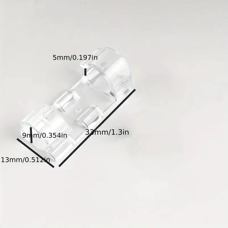 Transparent Cable Clips – Adhesive Wire Organizer for Home, Office & Desk Cable Management