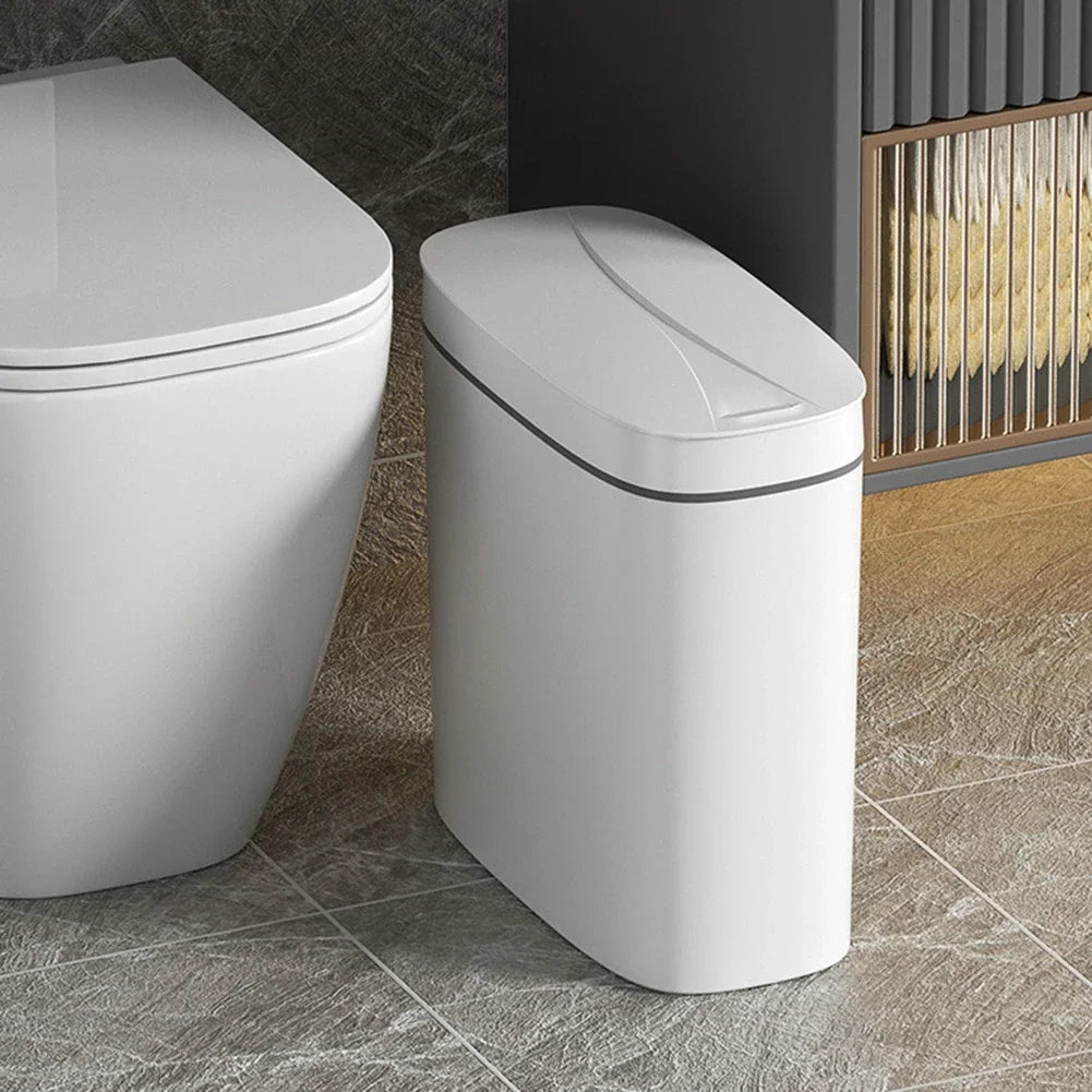 14L Smart Sensor Trash Can with Lid | Touchless Automatic Waste Bin for Kitchen & Bathroom