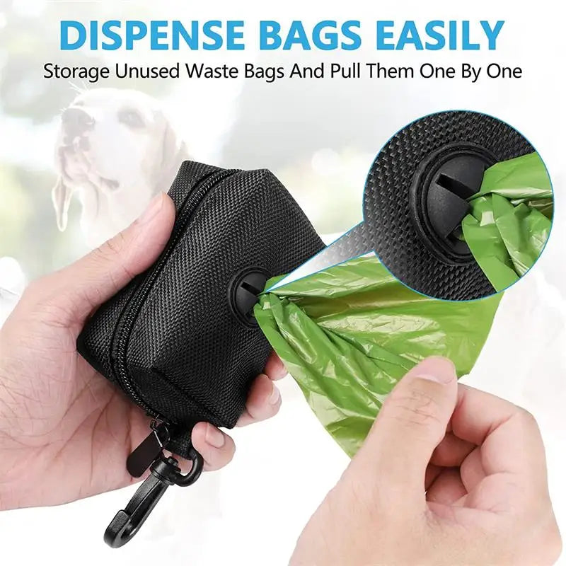 Soporte para Bolsas de Excrementos de Perro para Correa Accesorio Ajustable para Bolsas de Basura de Viaje Pequeñas Dispensador de Bolsas de Excrementos para Perros Herramientas de Limpieza para Mascotas