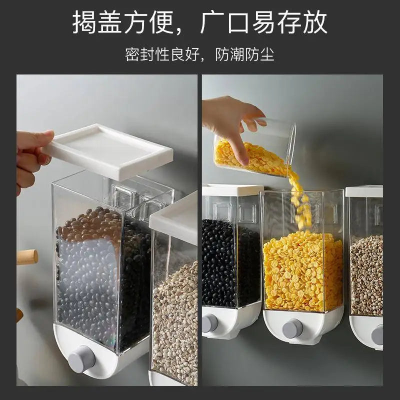Kitchen Food Storage Dispenser Container for Cereal, Grains & Dry Food Organization
