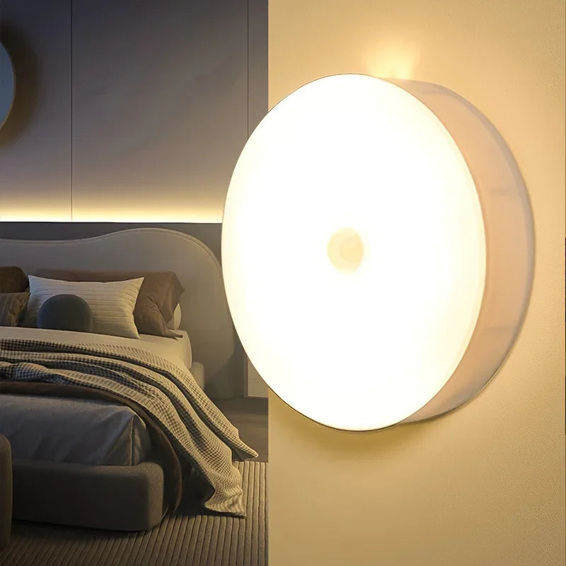 Rechargeable Motion Sensor Night Light – Adjustable LED Light for Bedroom, Stairs & Closet