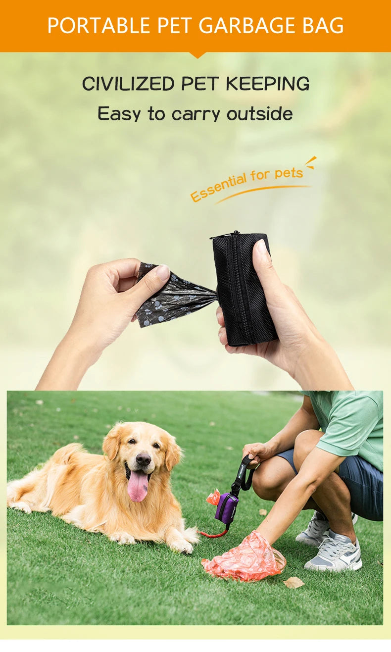 Soporte para Bolsas de Excrementos de Perro para Correa Accesorio Ajustable para Bolsas de Basura de Viaje Pequeñas Dispensador de Bolsas de Excrementos para Perros Herramientas de Limpieza para Mascotas