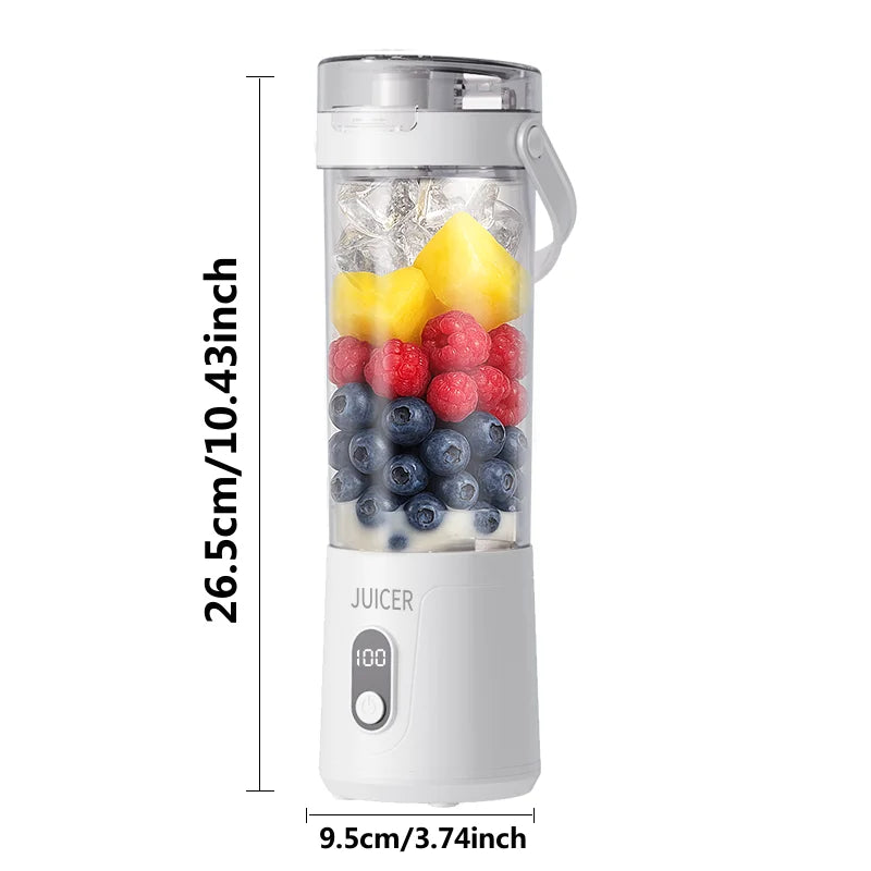 Vaso Licuadora Portátil, Licuadora Eléctrica USB, Mini Licuadora, Licuadora Portátil para Batidos y Smoothies