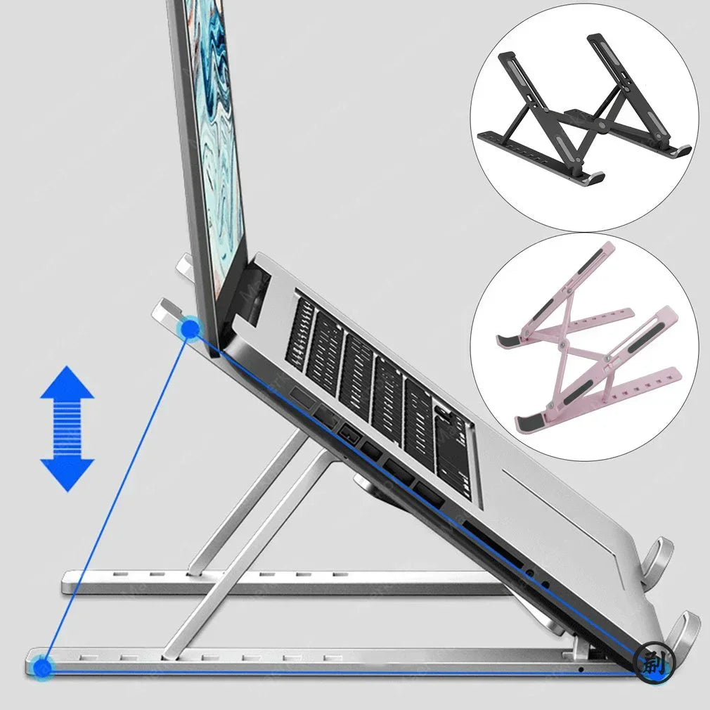 Foldable Adjustable Laptop Stand for 10–15 Inch Laptops & Tablets