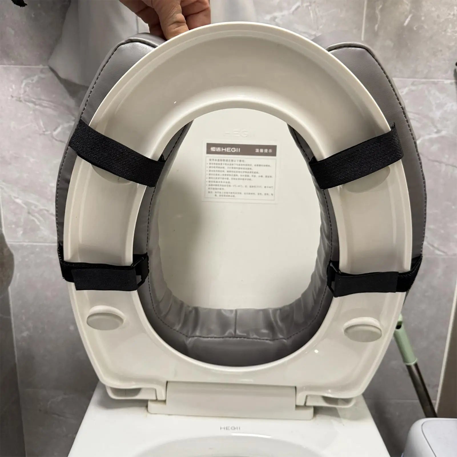 Elevadores de inodoro para personas mayores, asiento acolchado portátil, antideslizante e impermeable, elevador de inodoro asistencial para ancianos, personas con discapacidad, embarazadas, hogar y viajes