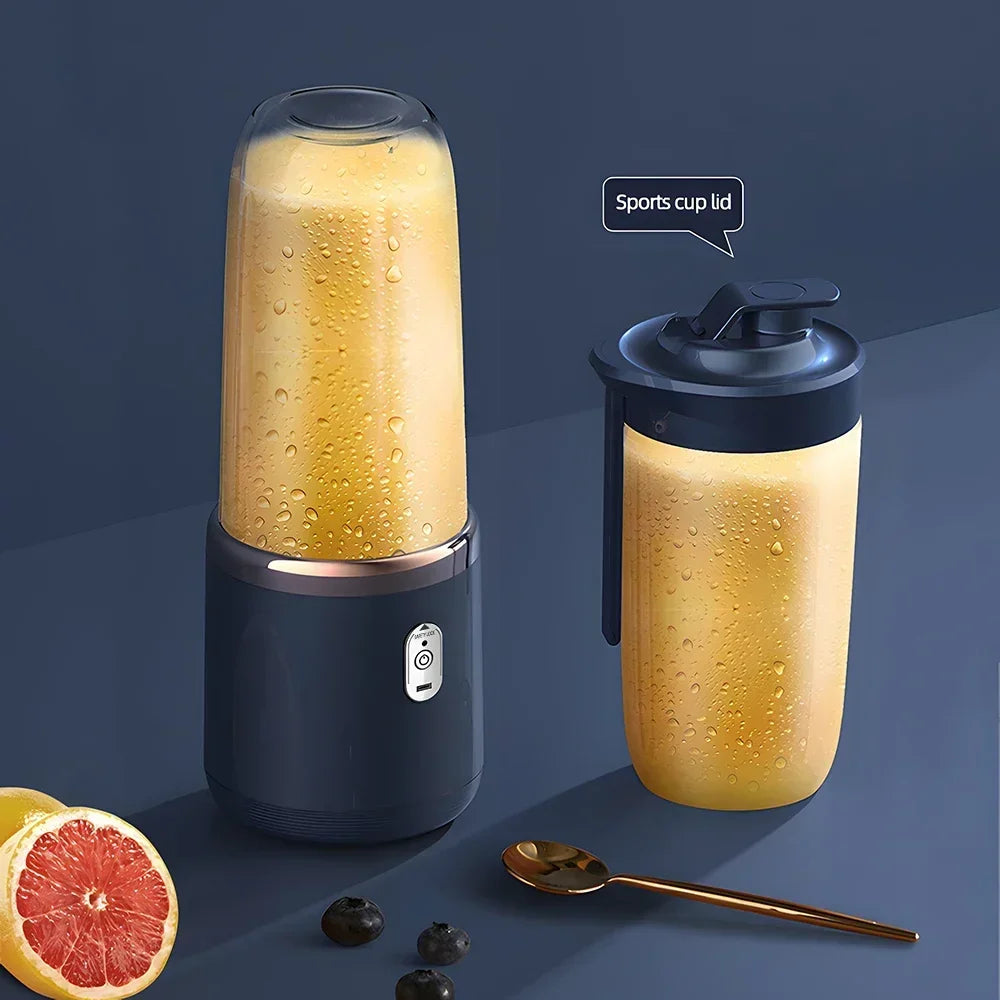 Portable 6-Blade USB Rechargeable Blender for Smoothies, Juices & Baby Food