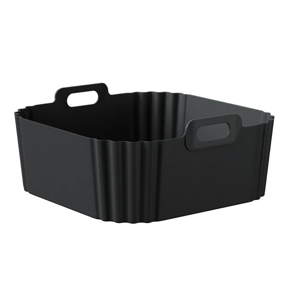 Revestimientos de silicona de 22.5cm para freidoras de aire, cestas antiadherentes reutilizables para Ninja AF181 AF180 AF141 AF140 y otros accesorios para freidoras de aire de 5-8QT