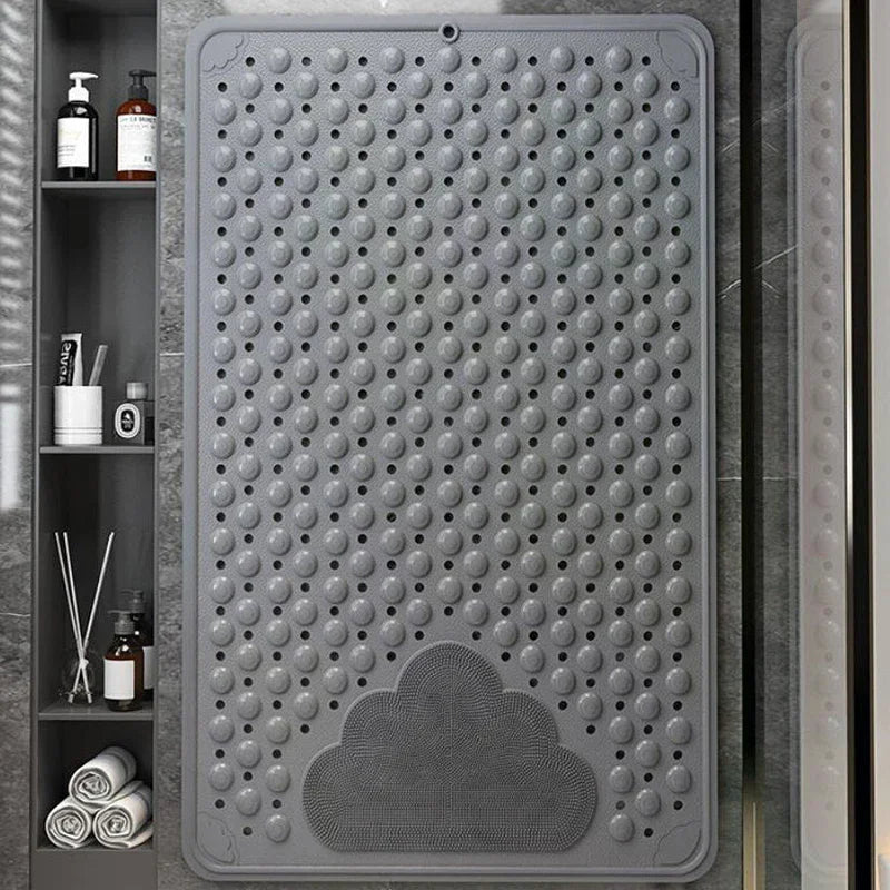 Non-Slip PVC Bath Mat – 34 × 68 cm Shower Safety Mat with Suction Cups & Massage Texture for Bathtub and Bathroom