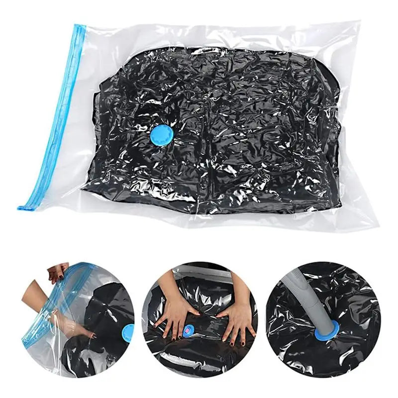 Tendencia Actual - Bolsas de Vacío para Ropa - Paquete de 10 Bolsas de Almacenamiento Reutilizables de 40 x 30 cm Bolsas de Vacío con Cierre y Ahorro de Espacio para Viaje