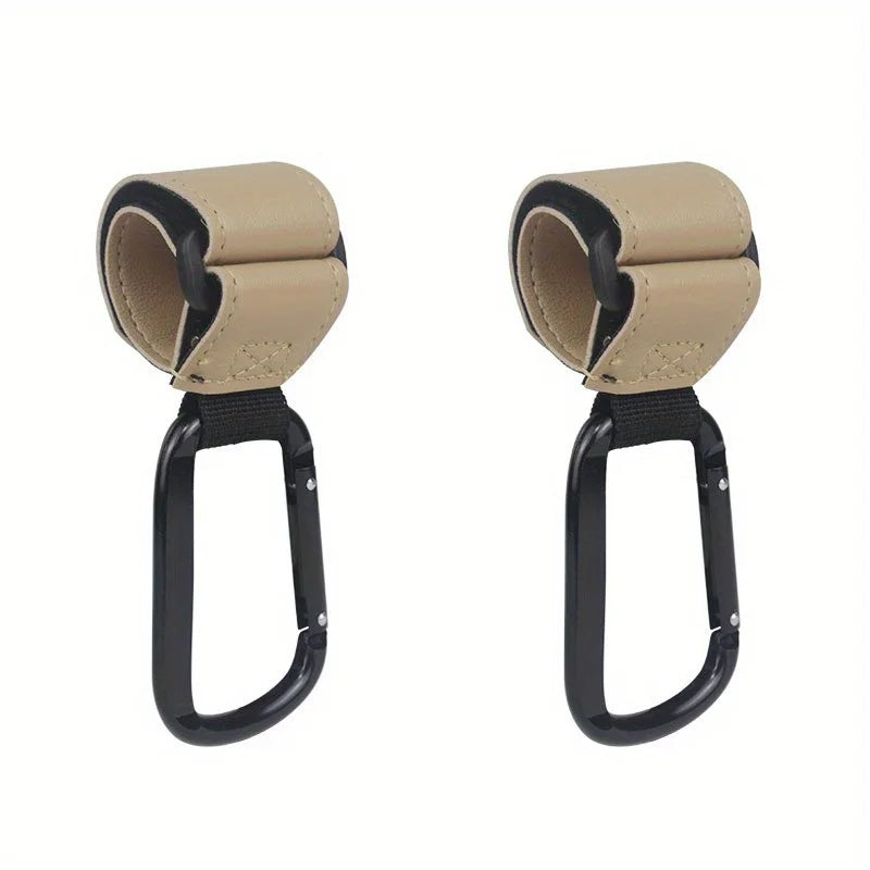 Universal Stroller Hooks – Heavy Duty Organizer Clips for Diaper Bags, Shopping Bags, Car Seats & Baby Strollers