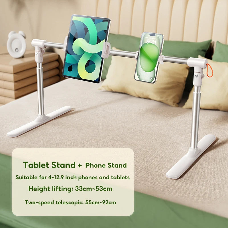 Adjustable Aluminum Tablet & Phone Stand – Foldable Desktop Holder for iPad, Tablets & Smartphones