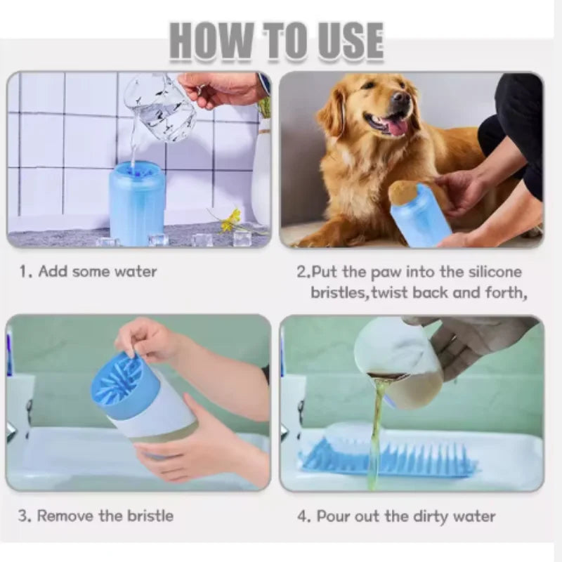 Dog Paw Cleaner Cup – Portable Silicone Foot Washer for Mud, Dirt & Outdoor Paw Cleaning