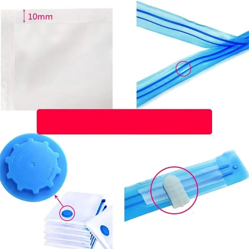 Tendencia Actual - Bolsas de Vacío para Ropa - Paquete de 10 Bolsas de Almacenamiento Reutilizables de 40 x 30 cm Bolsas de Vacío con Cierre y Ahorro de Espacio para Viaje