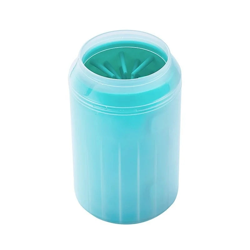 Portable Dog Paw Cleaner – Soft Silicone Foot Washer with Towel Bucket for Mud, Dirt & Outdoor Cleaning