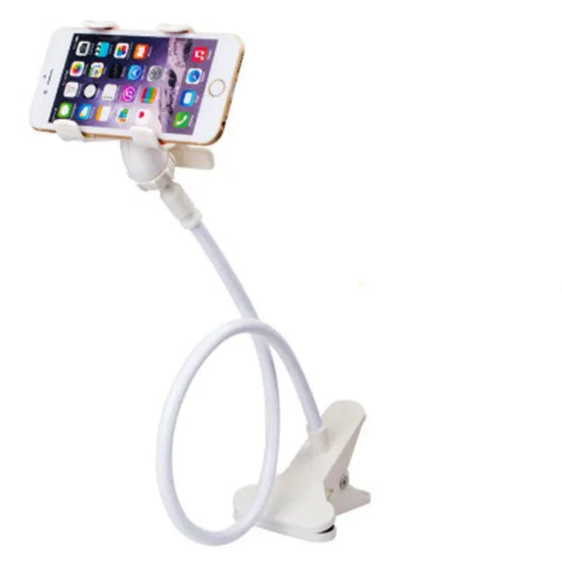 Flexible 360° Phone Holder – Adjustable Gooseneck Clip Mount for Desk & Bed