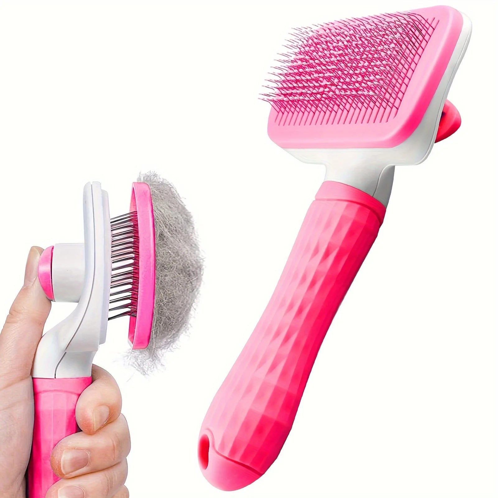 Cepillo para quitar el pelo de mascotas autolimpiable, peine quitapelos de gato, cepillo para perros y gatos, herramientas de aseo, peines, accesorios para perros