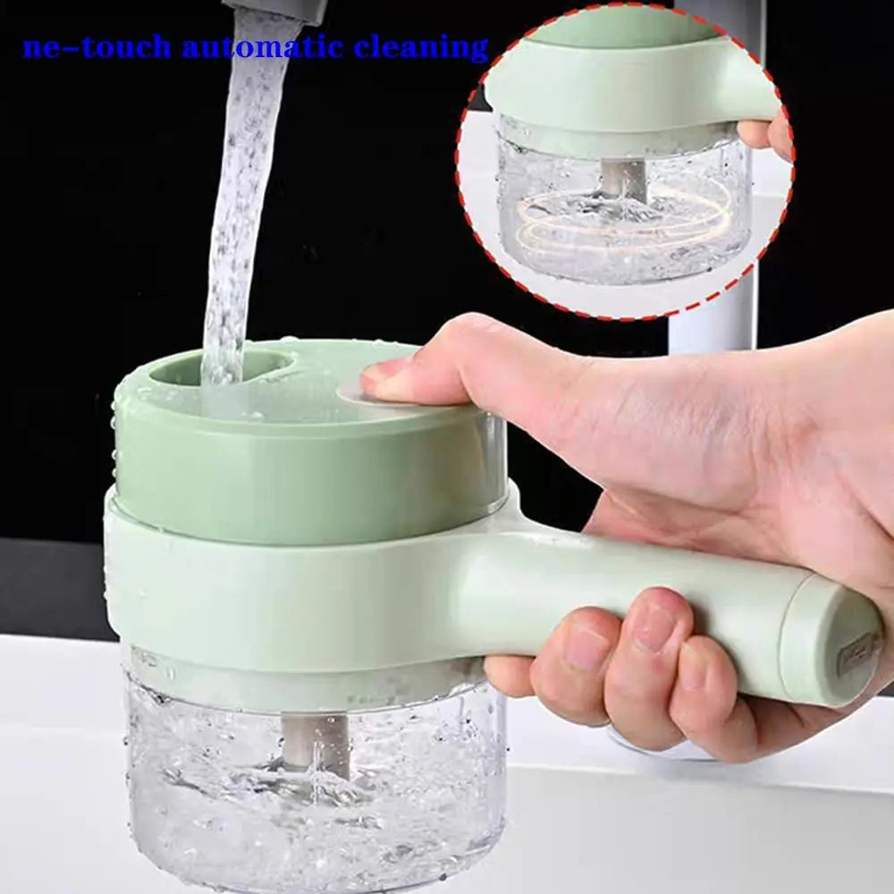 Cortador de verduras eléctrico Procesador de alimentos multifunción Picadora de carne y fruta de mano Mini y picadora USB Accesorios de cocina