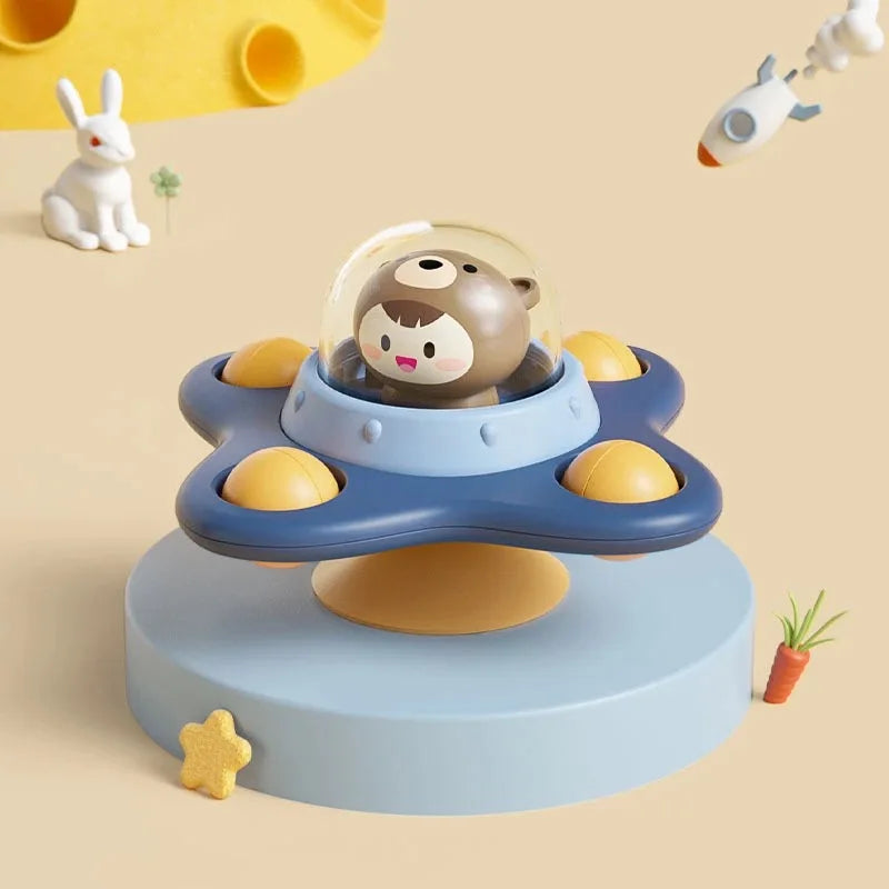 Montessori Suction Cup Spinner Toys – Sensory Spinning Bath & High Chair Toys for Toddlers and Babies Ages 3+