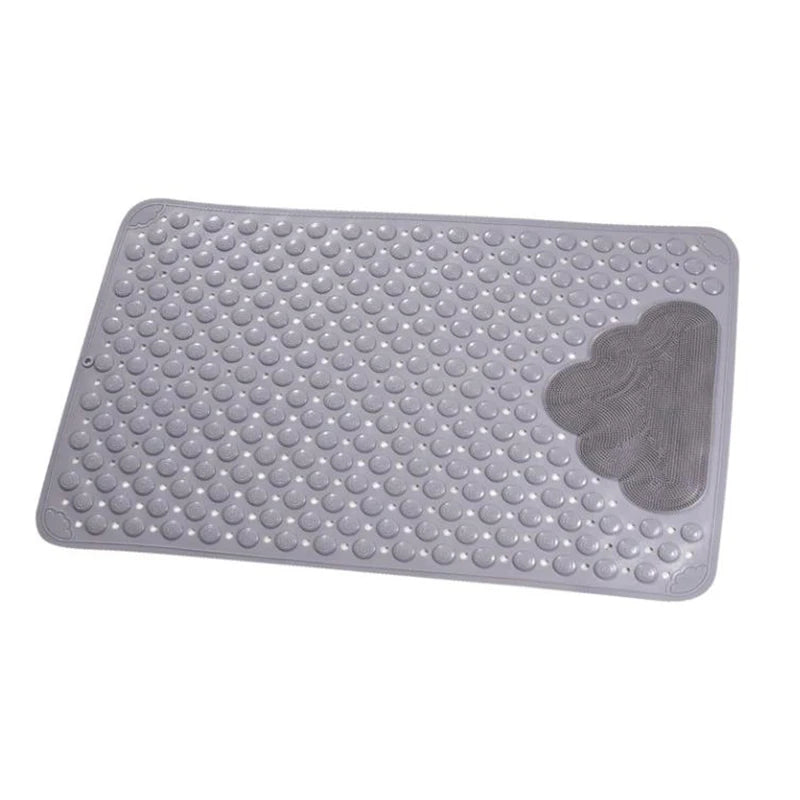 Non-Slip PVC Bath Mat – 34 × 68 cm Shower Safety Mat with Suction Cups & Massage Texture for Bathtub and Bathroom