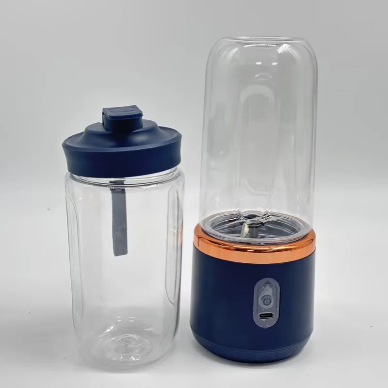 Portable 6-Blade USB Rechargeable Blender for Smoothies, Juices & Ice Crushing