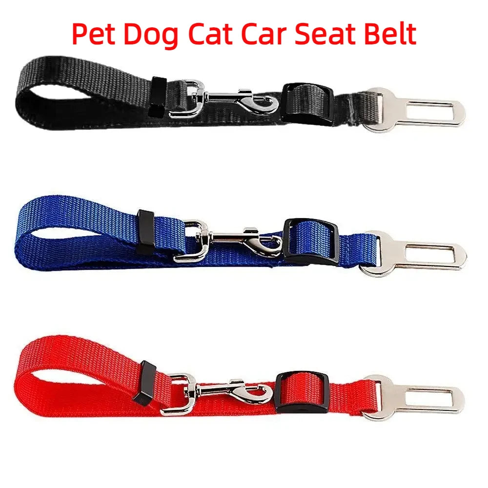 Pet Car Safety Harness – Adjustable Dog & Cat Seat Belt Strap for Secure Travel, Driving & Vehicle Protection