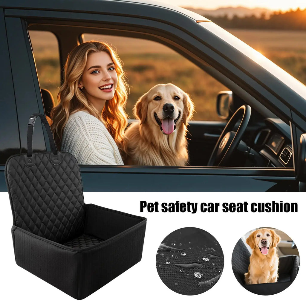 Asiento de coche grande para perros, funda protectora impermeable para asiento trasero, cojín transportador para mascotas, viaje en SUV, camión, vehículo, seguridad, fácil limpieza