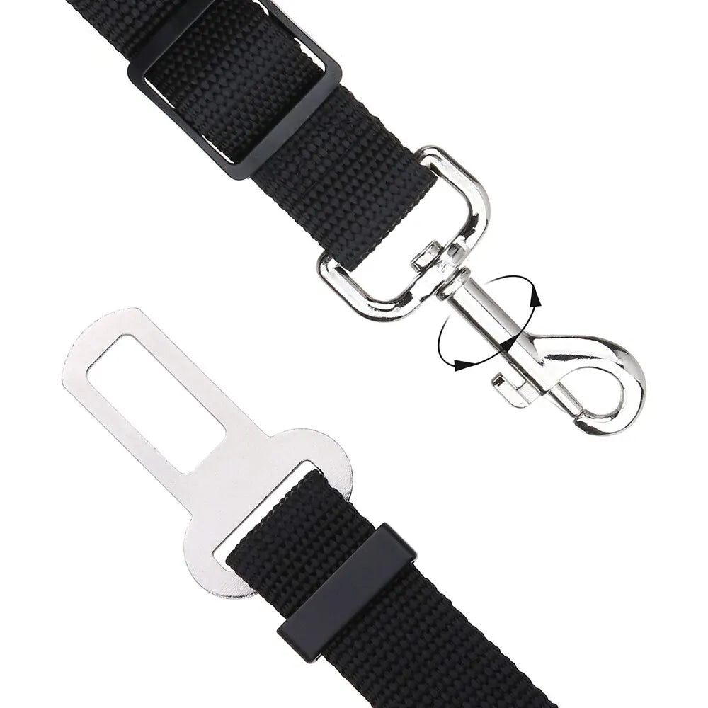 Pet Car Safety Harness – Adjustable Dog & Cat Seat Belt Strap for Secure Travel, Driving & Vehicle Protection