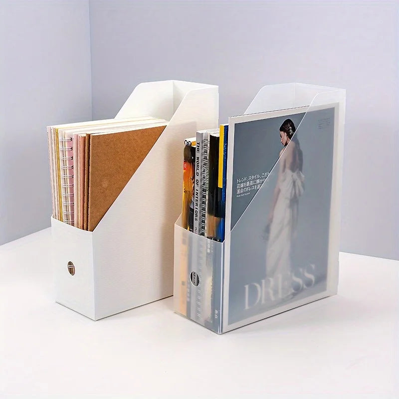 Desktop File Organizer – Vertical Document, Book & Magazine Storage Holder