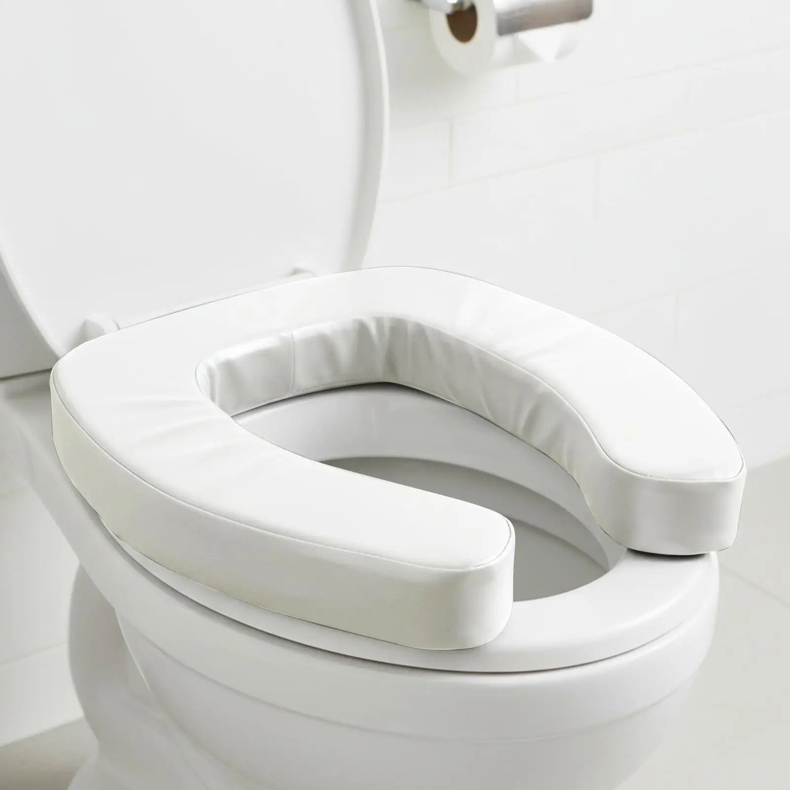 Raised Toilet Seat Cushion – Thick Waterproof U-Shaped Toilet Seat Riser with High-Density Foam for Seniors, Disabled & Post-Surgery Recovery