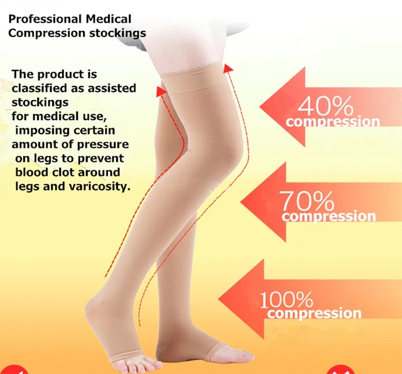 20–30 mmHg Knee High Compression Socks for Women & Men – Graduated Leg Support for Running, Travel, Work & Sports