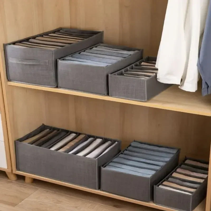 Organizador de Ropa Interior para Cajones de Dormitorio, Organizador de Ropa para Joyas en el Armario, Organizador de Jeans, Calcetines, Caja de Almacenamiento