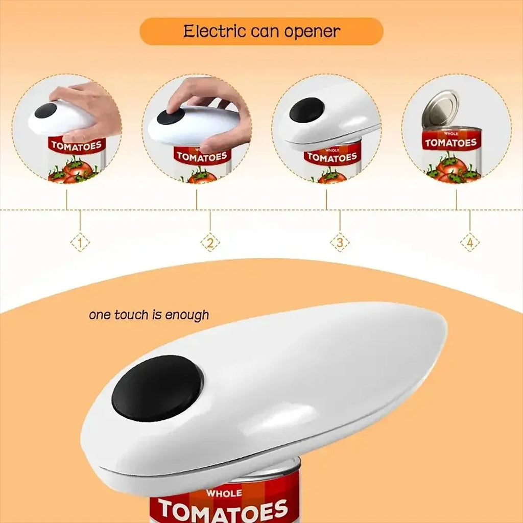Abrelatas y tarros eléctrico, automático, de alta potencia, manos libres, sin bordes afilados, utensilio de cocina