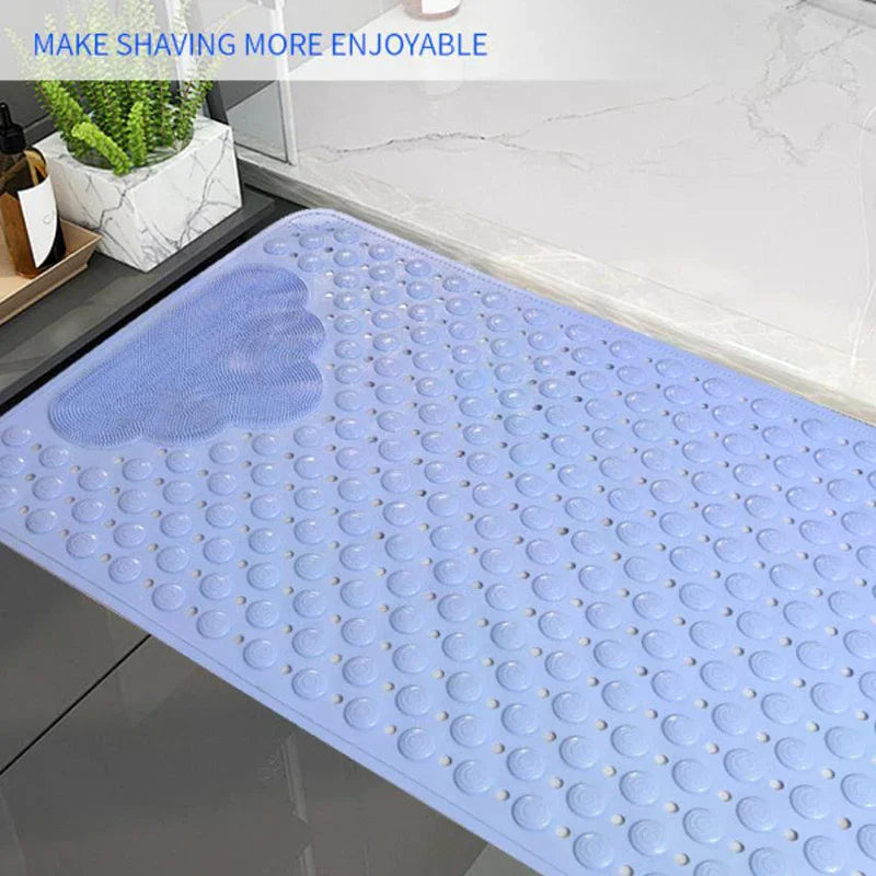 Non-Slip PVC Bath Mat – 34 × 68 cm Shower Safety Mat with Suction Cups & Massage Texture for Bathtub and Bathroom