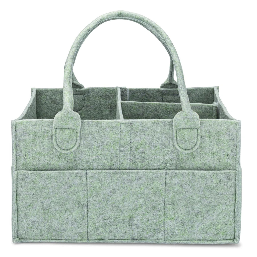 Cesto de pañales - Contenedor organizador de guardería y para el coche para pañales y toallitas de bebé