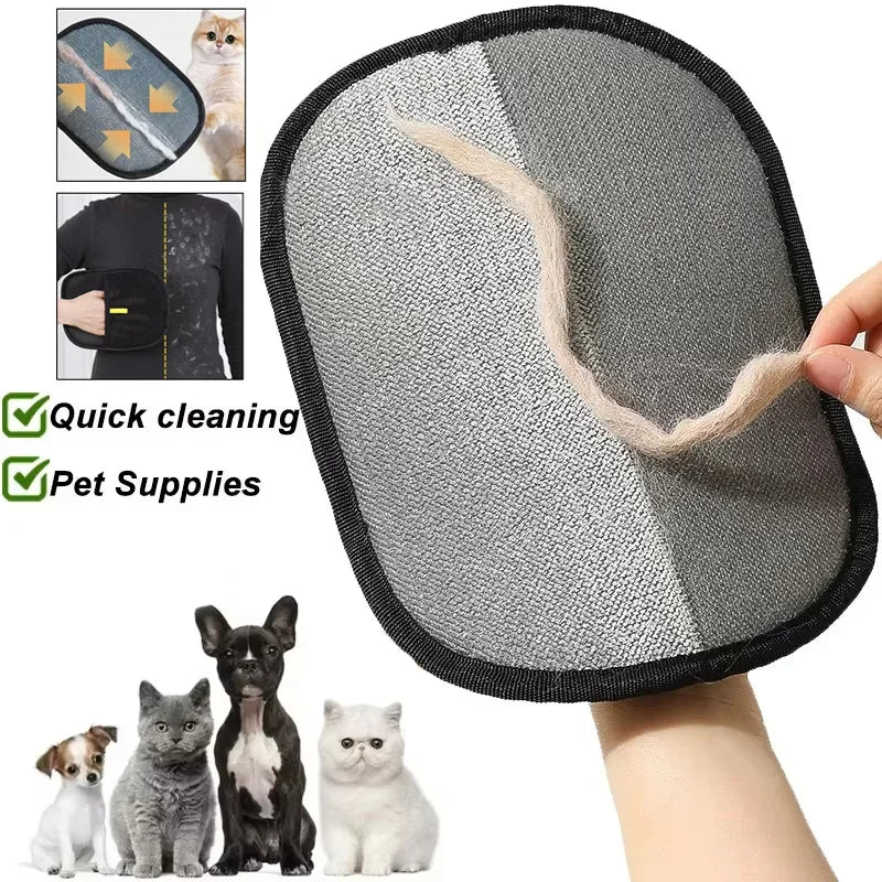 Removedor de Pelo de Mascotas Portátil Guantes Despeluzadores Lavables para Ropa Productos de Limpieza para Mascotas Accesorios para Mascotas