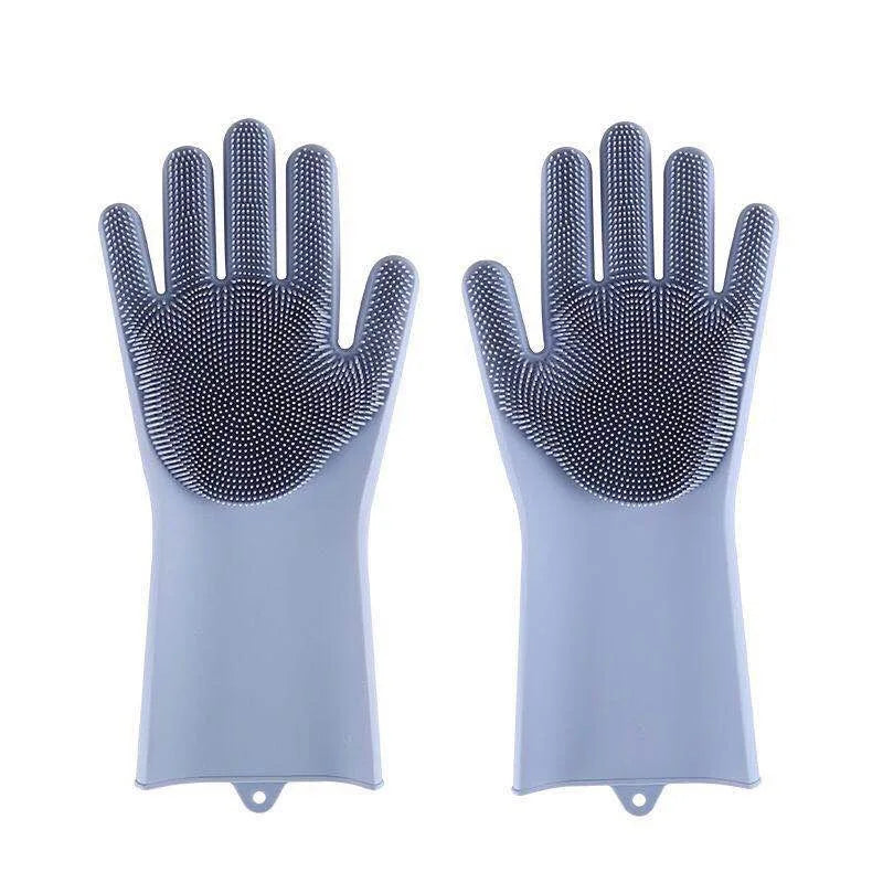 Guantes de Aseo para Mascotas Perro Gato Baño Limpieza Guante Cepillo Champú Limpieza Suave Silicona Removedor de Pelo Guante Protección de la Piel de la Mano