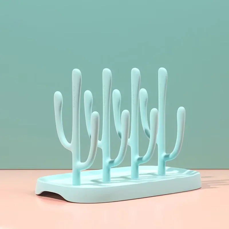 Baby Bottle Drying Rack – Portable PP Bottle Drain Rack for Baby Bottles, Cups, Pacifiers & Feeding Accessories