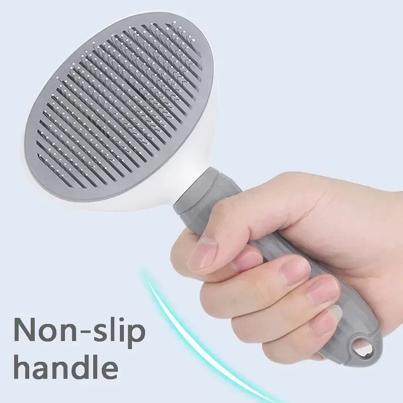 Cepillo para perros, peine para gatos, cepillo autolimpiante para quitar el pelo de mascotas para perros y gatos, herramientas de aseo para mascotas, peine desenredante, accesorios para perros