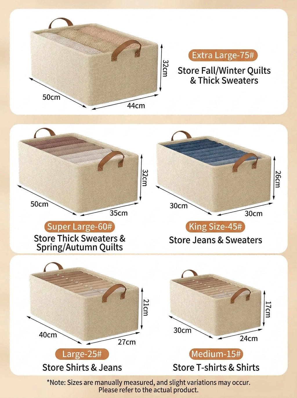 Caja Organizadora de Tela Plegable para el Hogar, Organizador de Armario para Ropa y Pantalones, Solución de Almacenamiento por Capas