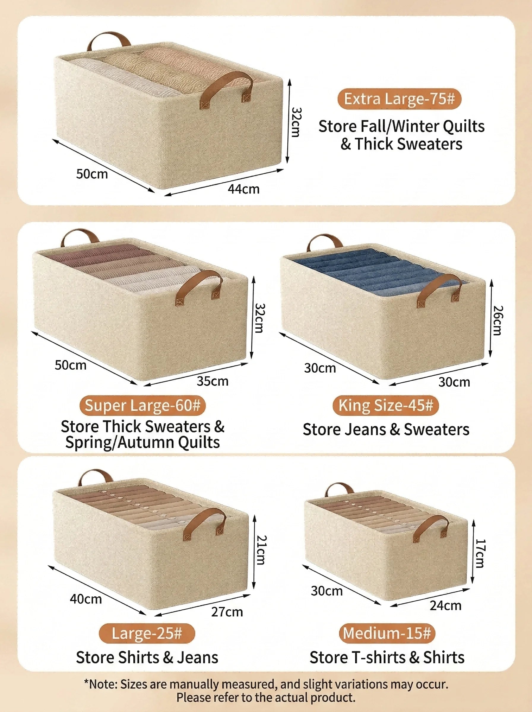 Caja Organizadora de Tela Plegable para el Hogar, Organizador de Armario para Ropa y Pantalones, Solución de Almacenamiento por Capas