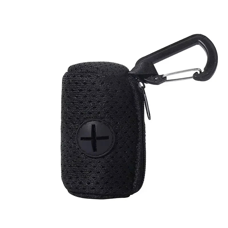 Hanging Dog Poop Bag Dispenser – Portable Pet Waste Bag Holder for Walks, Travel & Outdoor Cleanup