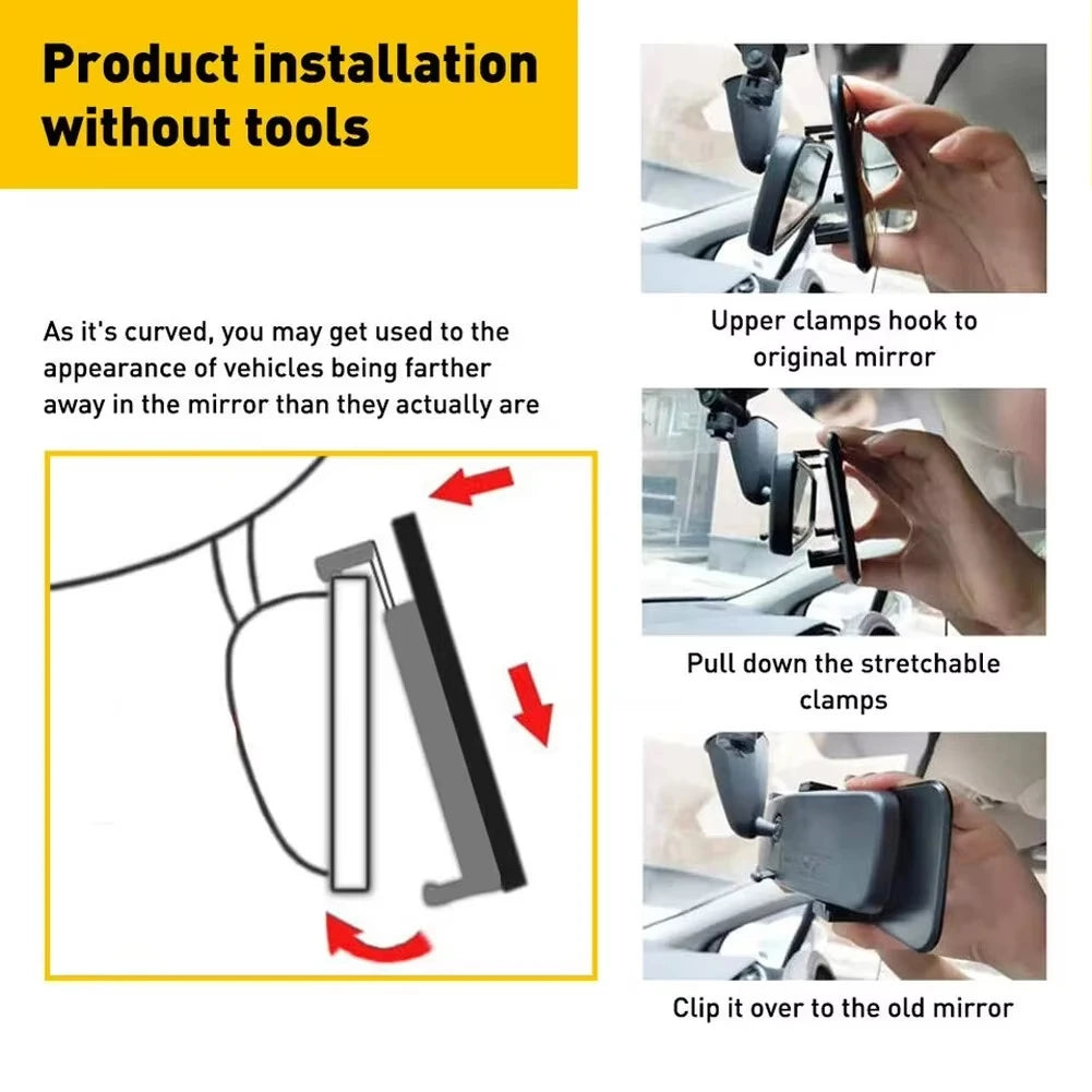 Wide Angle Baby Car Mirror – Anti-Glare Panoramic Rear View Mirror for Child Monitoring & Safer Driving