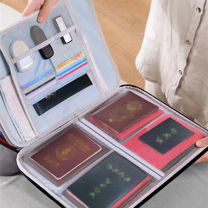 Waterproof Document Organizer – Lockable File Storage Case for Passports, Cards & Certificates