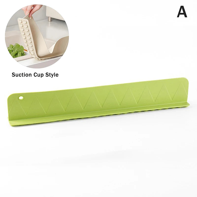 Silicone Sink Splash Guard with Suction Cups for Kitchen & Bathroom Countertop Protection