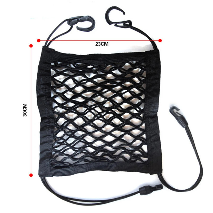 Barrera para Coche de Mascotas, Barrera para Perros con Bolsa de Almacenamiento de Malla de Seguridad Automática, Protector de Seguridad para Asiento Trasero, Red de Malla