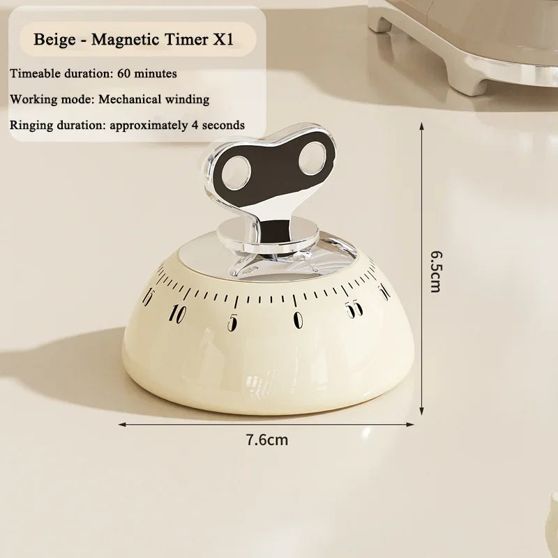 Temporizador magnético de cocina Manual, Reloj despertador con cuenta regresiva, Temporizador digital mecánico de cocina, Cronómetro de estudio para cocinar y ducha