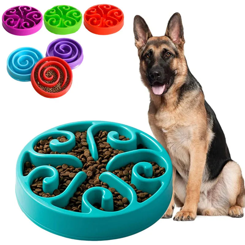 Comedero Lento para Perros, Divertido, Antideslizante, Anti-Glotón, Comederos Más Lentos, Cuenco Ecológico para Perros Grandes, Medianos, Pequeños y Cachorros